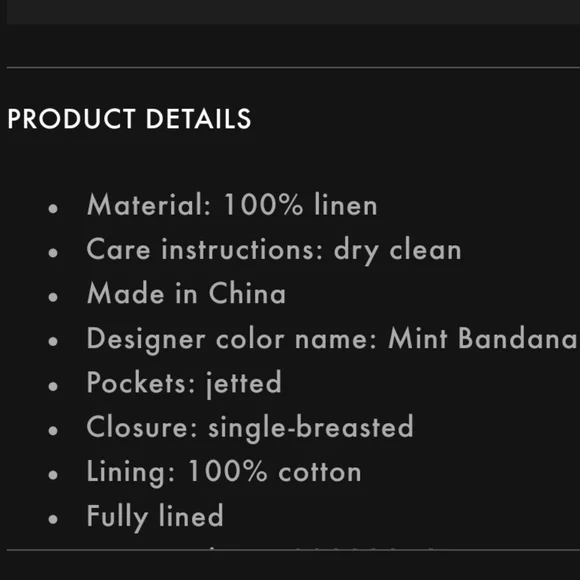 ZIMMERMAN GREEN PAISLEY BLAZER✨️MATCHMAKER 2024 RUNWAY COLLECTION✨️NWOT❤️🔥 - Picture 12 of 14